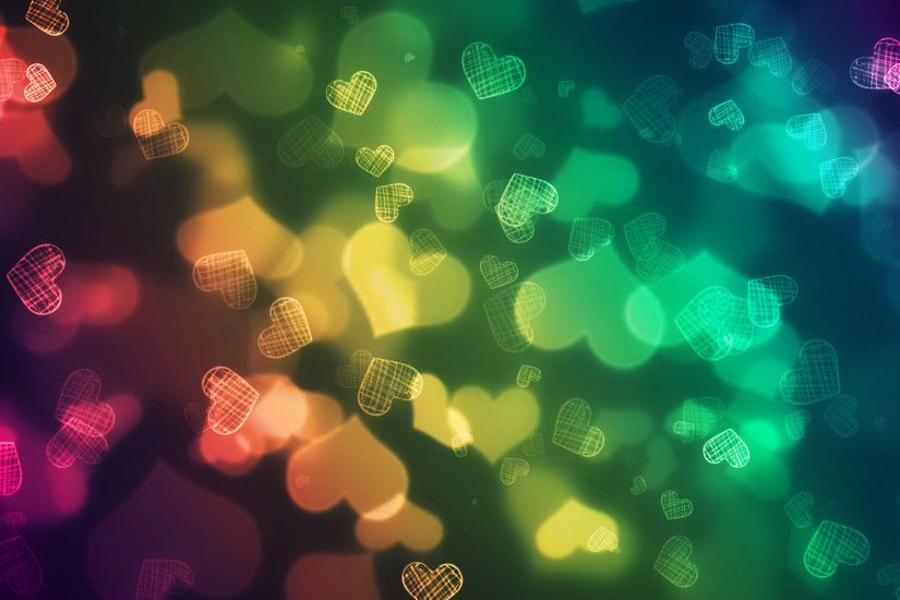 Preview Cool Neon Heart Wallpaper