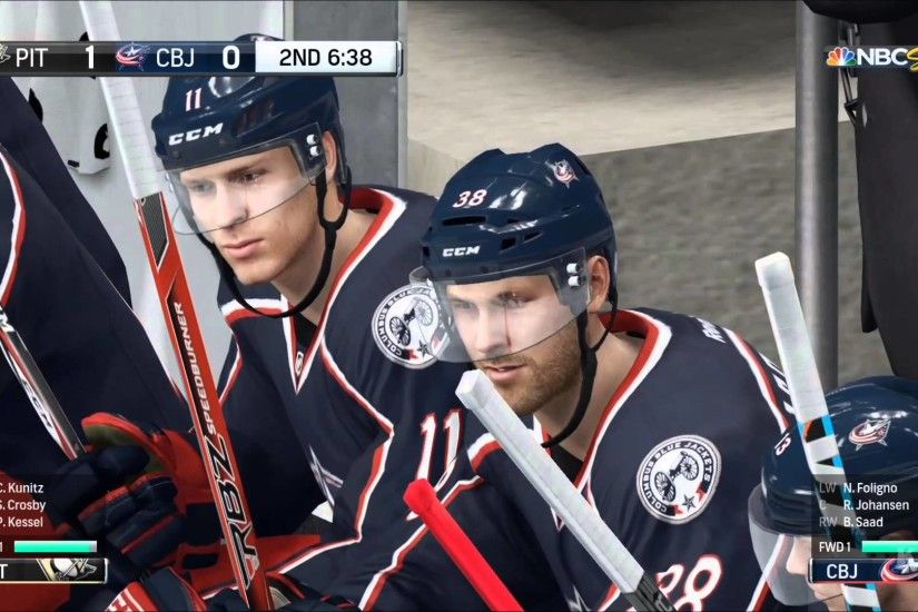 NHL 16 - Pittsburgh Penguins vs Columbus Blue Jackets Gameplay (XboxONE HD)  [1080p60FPS]