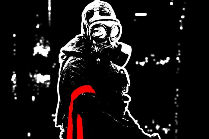 amazing gas mask wallpaper 2048x1149 for meizu