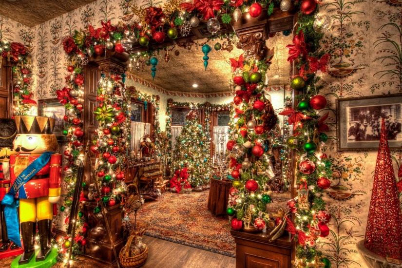 2560x1440 Wallpaper holiday, christmas, ornaments, toys, christmas tree