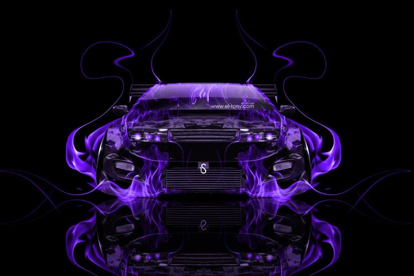 ... Nissan-300ZX-JDM-Tuning-Front-Violet-Fire-Car-
