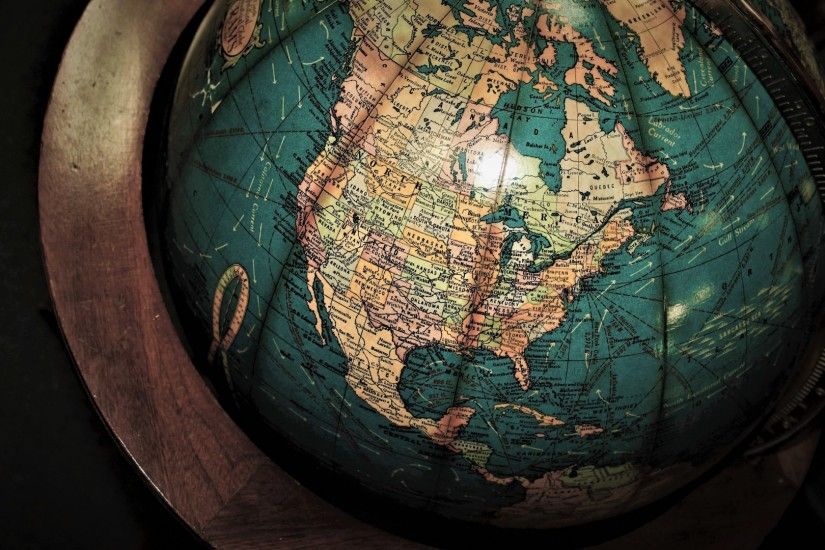 Globe, World Map, Antique