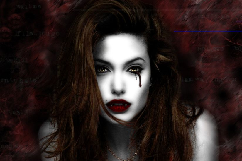 Dark - Vampire Angelina Jolie Wallpaper