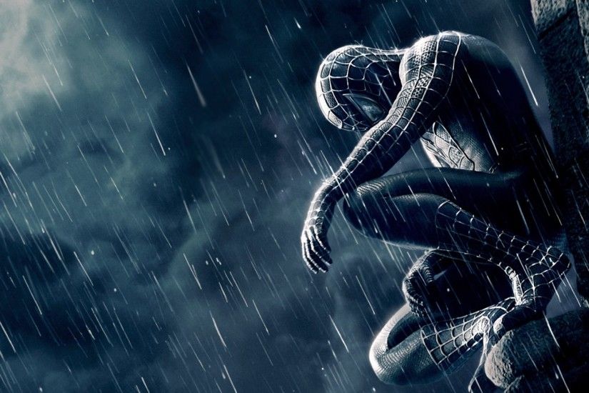 Spiderman in Rain HD Wallpaper