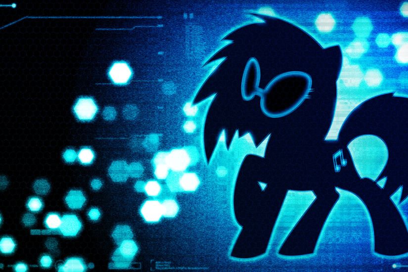 Cartoon - My Little Pony: Friendship is Magic Vector Vinyl Scratch Geometry  Silhouette DJ Pon