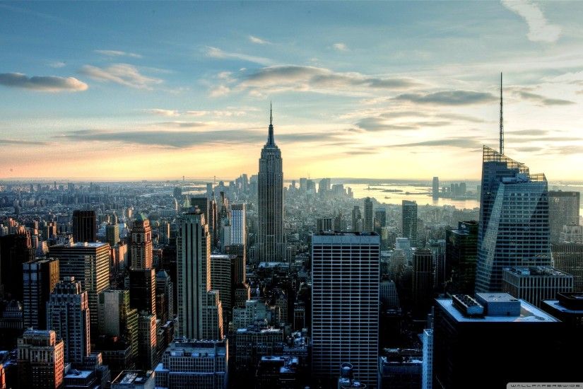 New york view. 2560x1600. Night Wallpaper