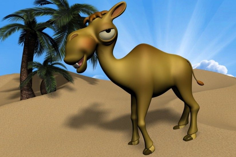 Cartoon - 3D Cartoon Camel Wallpaper