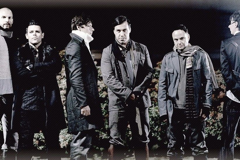 Preview wallpaper rammstein, band, clothes, light, graphics 1920x1080