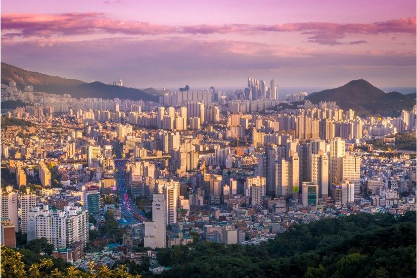 Overhead View 4K Busan South Korea Wallpaper | Free 4K Wallpaper