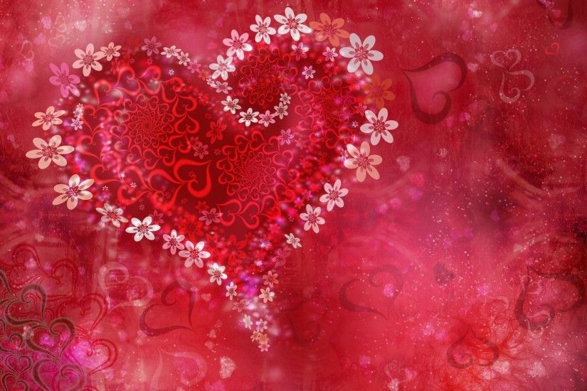 pink love heart wallpaper