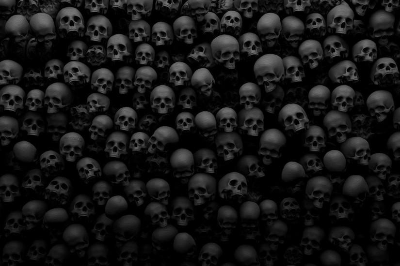 skull many death background