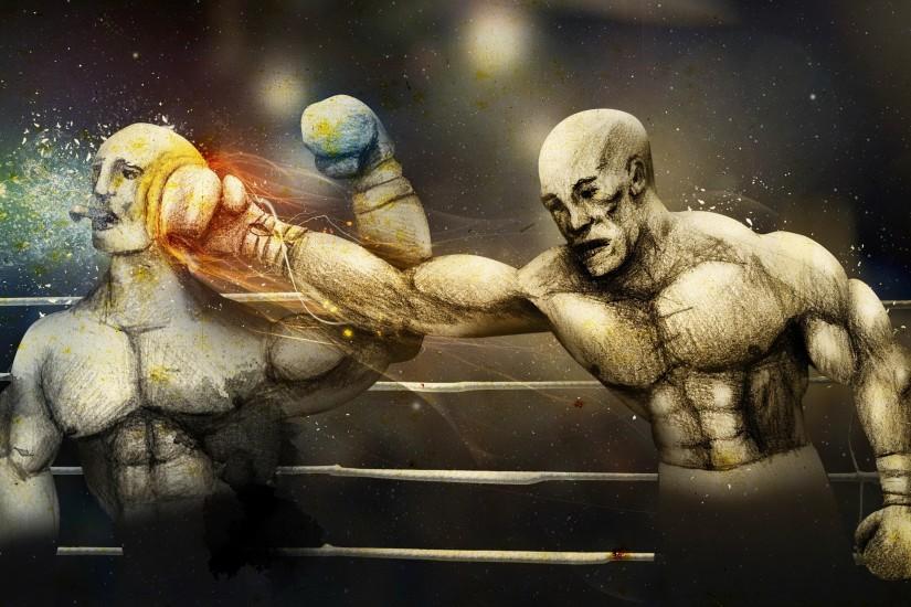 Art Abstract Boxing Wallpaper HD