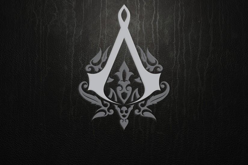Preview wallpaper assassins creed, emblem, background, sign 2560x1440