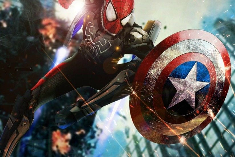 Spiderman or Captain America? Tap to see more Civil War: Captain America  iPhone / iPad / Android wallpapers, backgrounds, fondos.