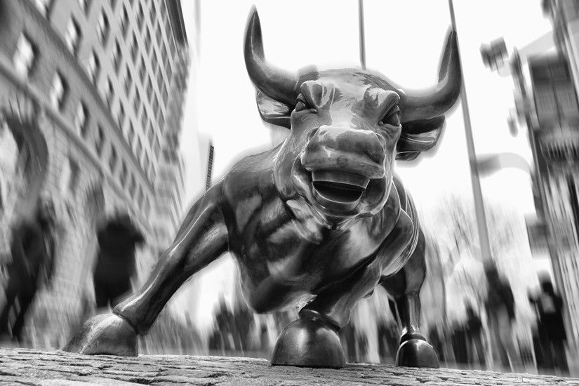 1920x1200 Images New York City Bulls Wall Street Cities 1920x1200