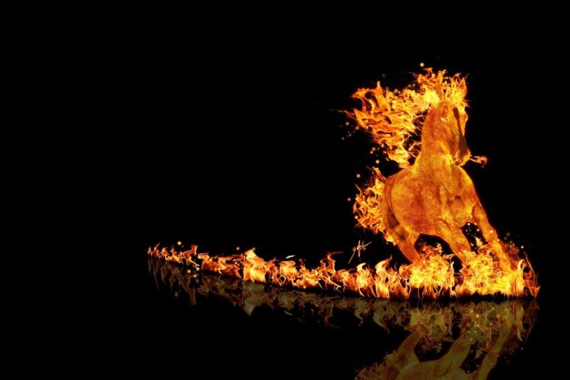 Fire Horse Wallpaper HD