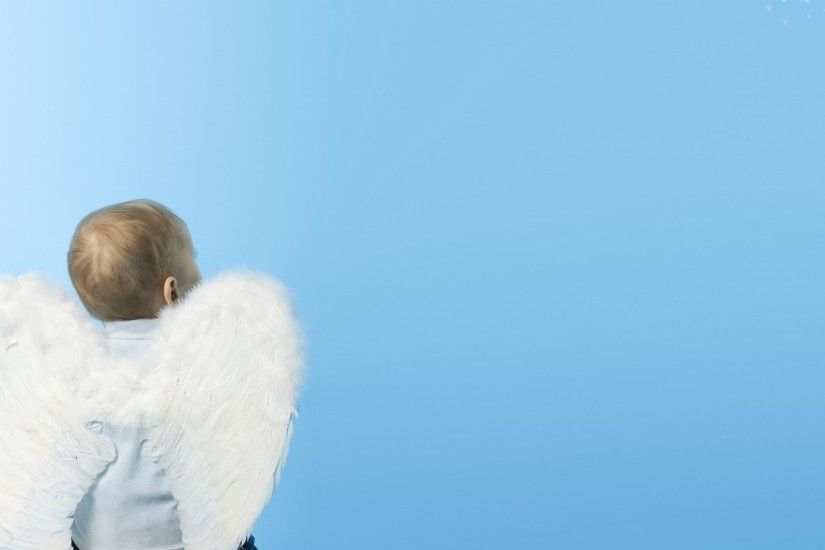 2048x1152 Wallpaper baby, child, wings, angel