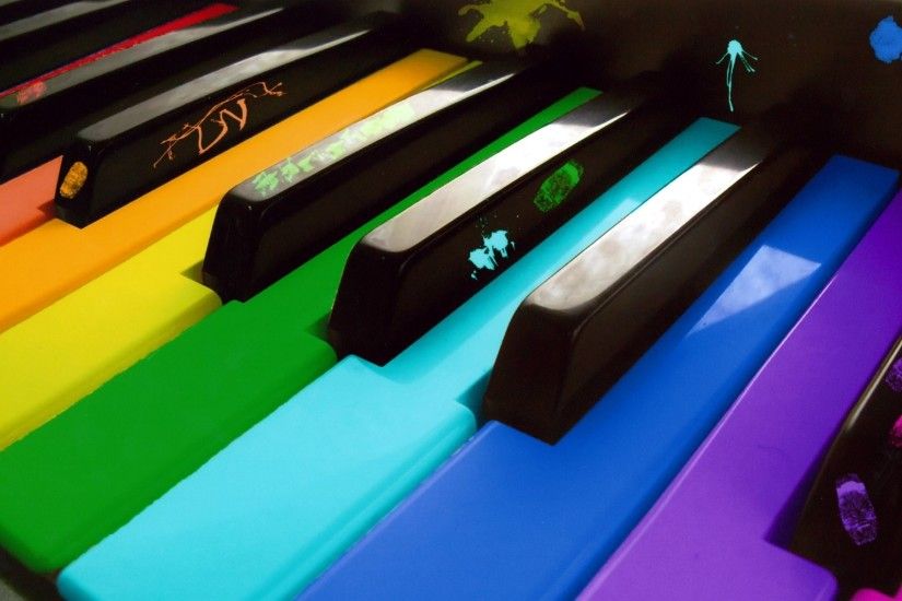Colorful Music Notes wallpaper