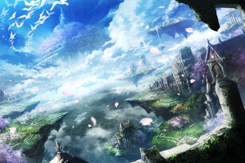 Beautiful Anime Landscapes HD Wallpaper From Gallsource.com