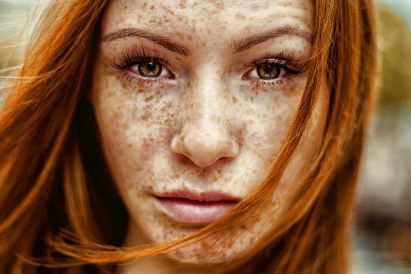 Faces freckles portraits redhead women widescreen desktop mobile iphone  android hd wallpaper and desktop.