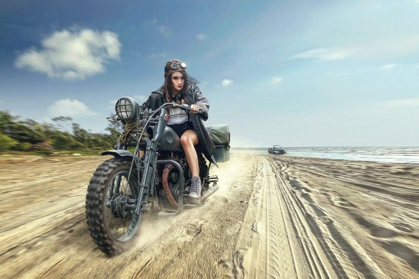 women, Women With Motorcycles, Motorcycle Wallpaper HD