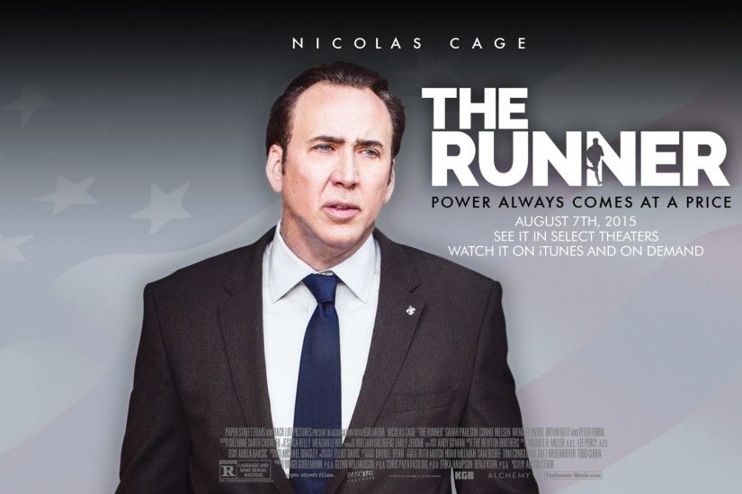 HD Background The Runner 2015 Nicolas Cage Movie Poster Wallpaper |  WallpapersByte