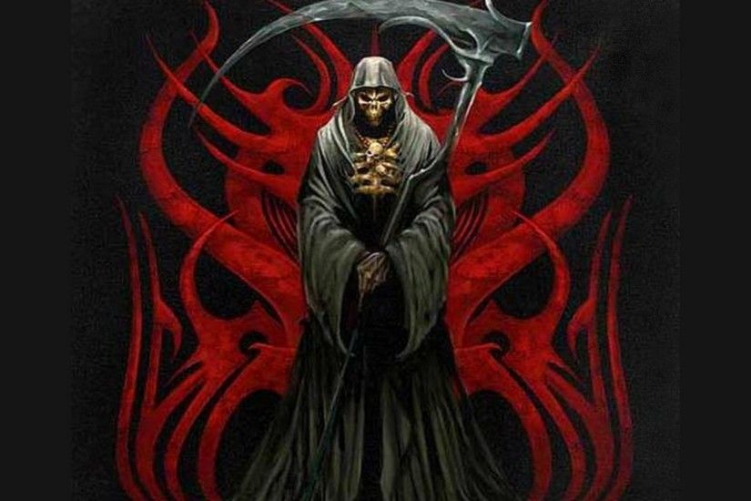 Red Grim Reaper Background Wallpaper HD - dlwallhd.
