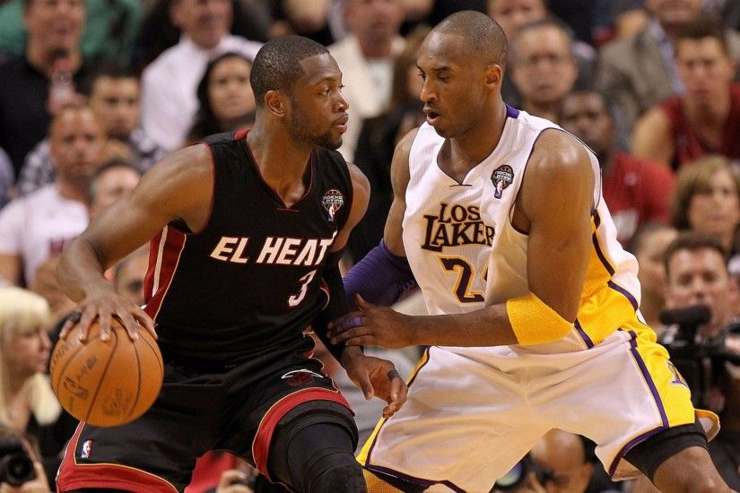 Wade vs La Lakers Kobe Bryant 4K Wallpaper