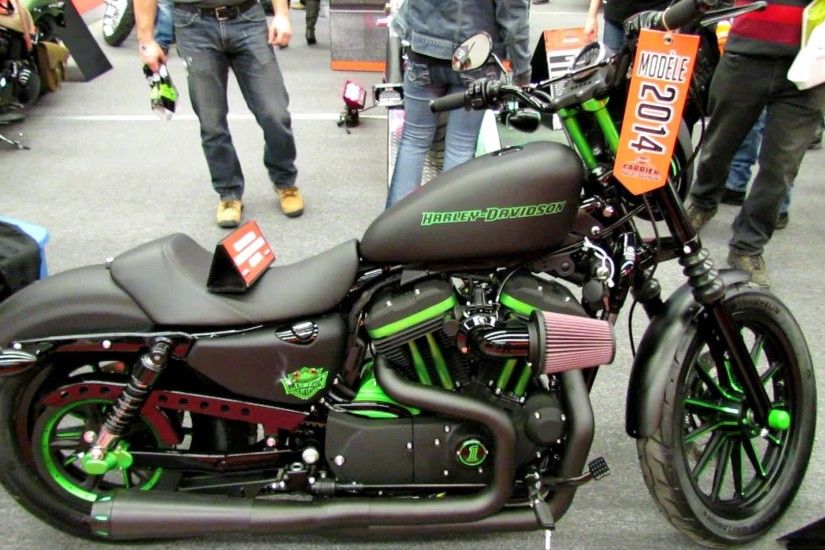 2014 Harley-Davidson Sportster Iron 883 Custom - Walkaround - 2013 Montreal  Motorcycle Show - YouTube