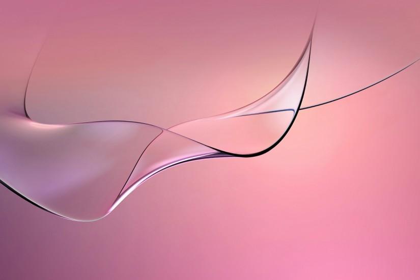 Pink Curves Abstract
