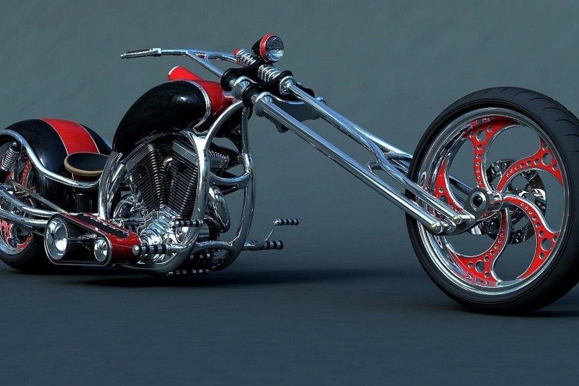 Custom Harley Davidson Chopper Motorcycle Wall #10626 Wallpaper .
