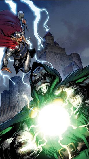 Thor against Dr. Doom Wallpaper