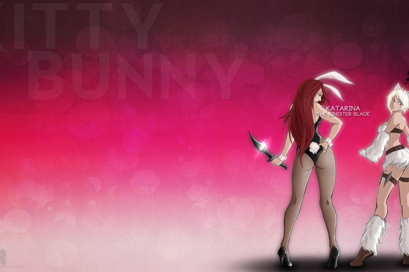 Battle Bunny Riven & Kitty Cat Katarina Costume Switch by xRazerxD HD  Wallpaper Fan Art Artwork
