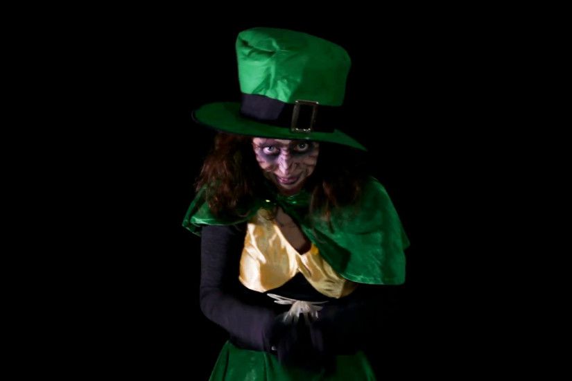 funny leprechuan in front of black background, hd video Stock Video Footage  - VideoBlocks