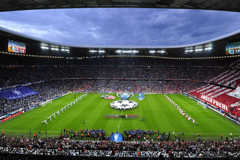 Allianz Arena Bayern Munchen Chelsea FC Football Pitch Stadium Uefa  Champions League