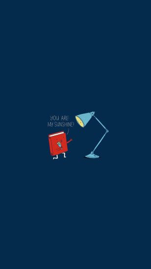 Book Lamp You Are My Sunshine Android Wallpaper