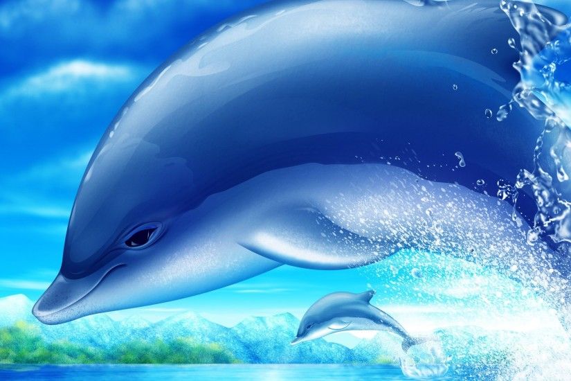 ... 2560Ã1920. Cute dolphin Wallpapers