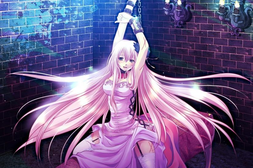 Vocaloid Girl Chains Handcuffs Hostage Inspired Epic Anime Wallpaper