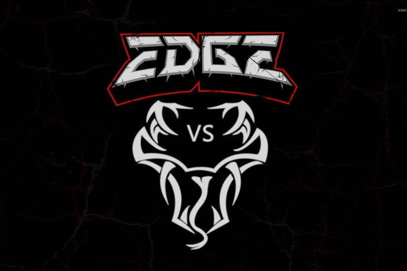 Edge vs Randy Orton logo wallpaper