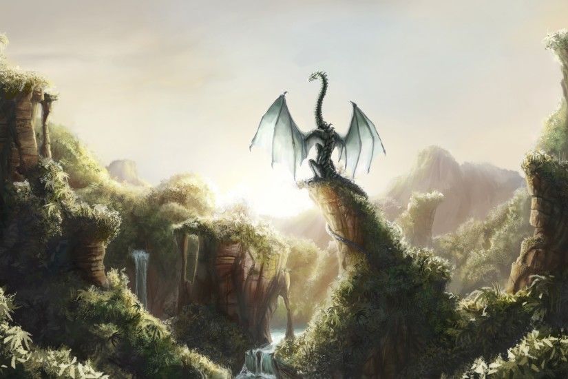 wallpaper world, river,download, waterfall, forest, best humor images,  dragon
