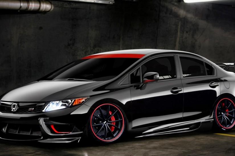 Black Honda Civic HD Images.