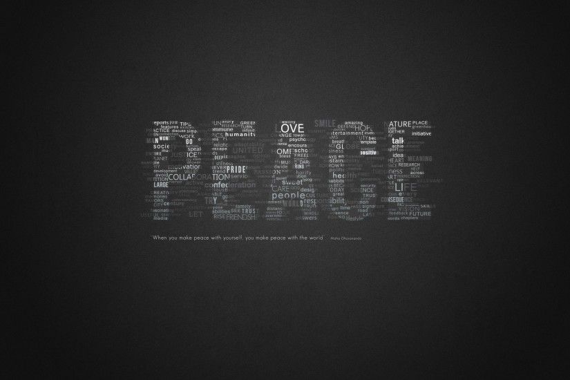 Peace Love Words Creative