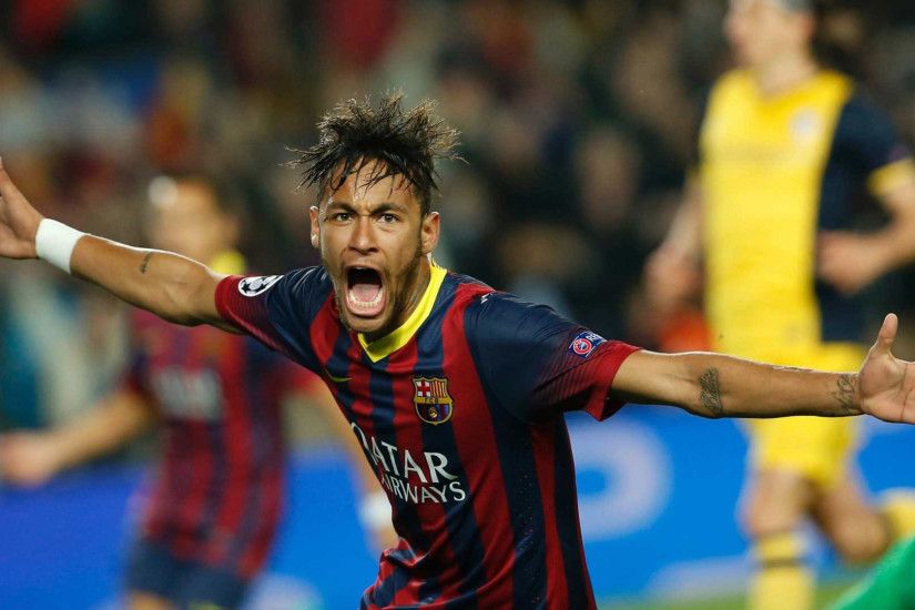 Neymar screaming Barcelona 2015 wallpaper