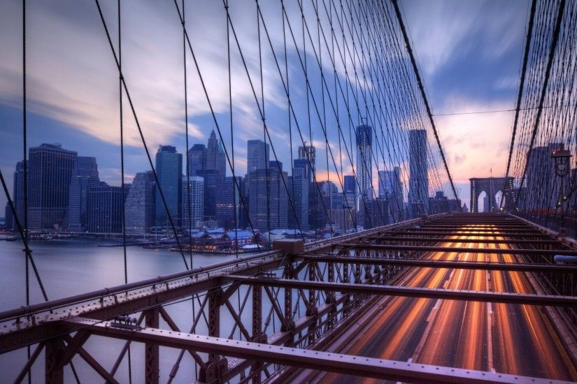 cityscape, City, Building, Bridge, New York City, Brooklyn Bridge  Wallpapers HD / Desktop and Mobile Backgrounds