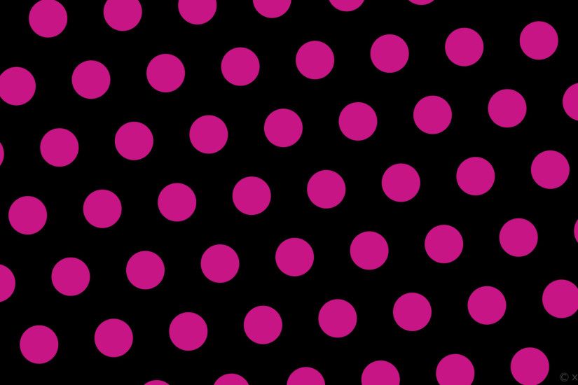 wallpaper dots black pink polka hexagon medium violet red #000000 #c71585  diagonal 5Â°