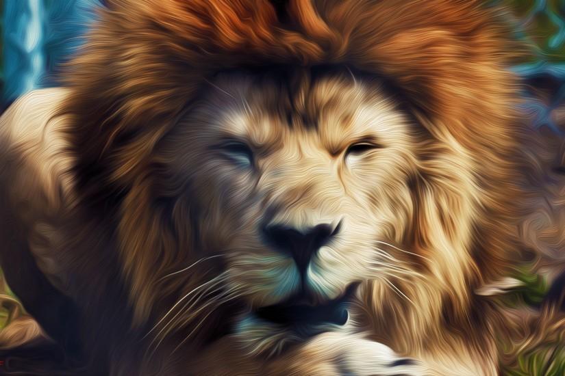 Wallpprs is the world's largest collection of Free HD Lion illustration  Wallpapers.