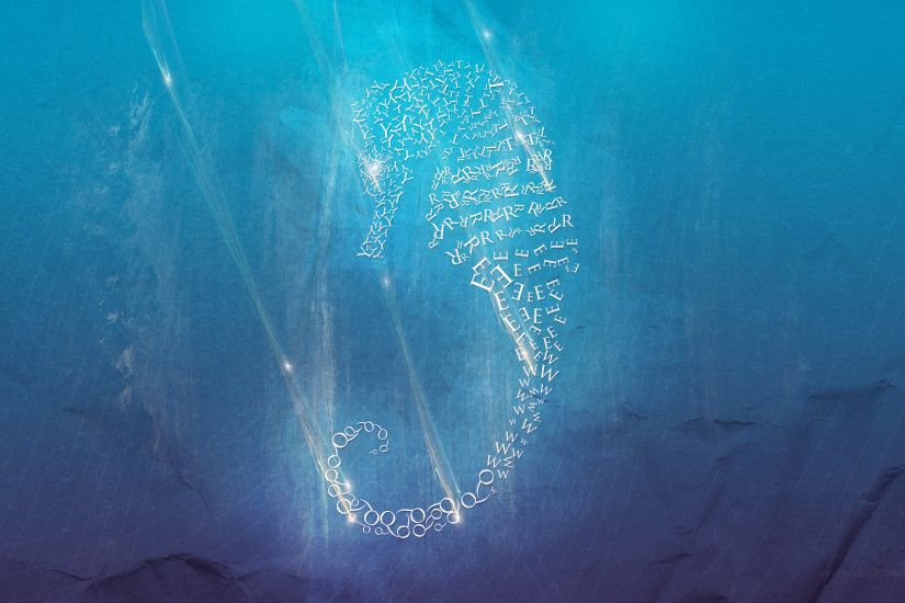 seahorse prev Abstract Typography Wallpaper Seahorse widescreen wallpaper  underwater type seahorse light hd free blue abstract