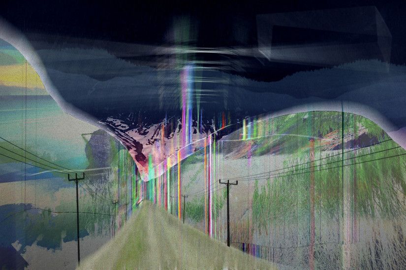 digital Art, Abstract, Photo Manipulation, Psychedelic, Distortion, Power  Lines, Glitch Art, Utility Pole Wallpaper HD