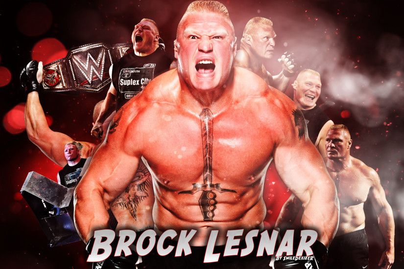 ... New WWE 2016 Brock Lesnar HD Wallpaper by SmileDexizeR