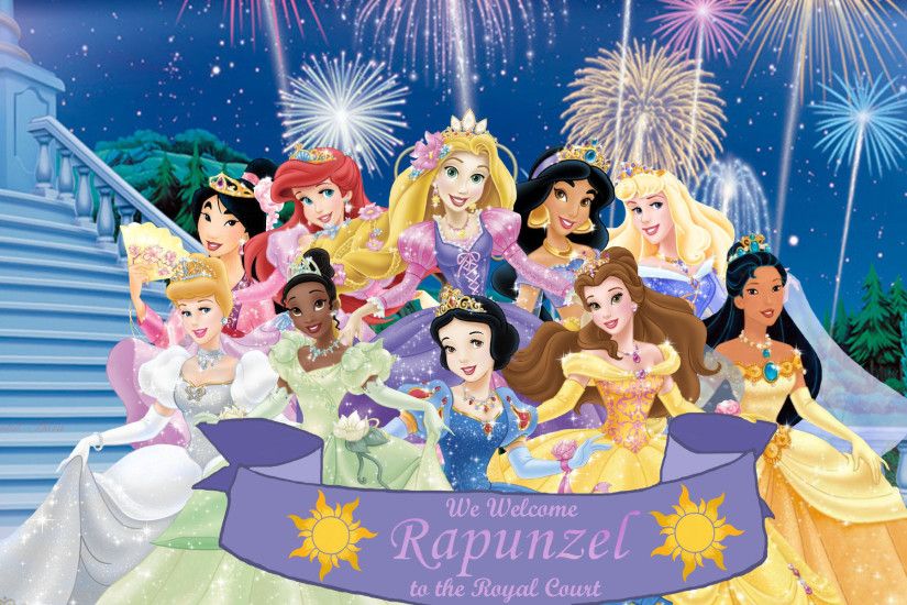 Rapunzel joins the Royal Court. HD Wallpaper and background photos of We  Welcome Princess Rapunzel to the Royal Court for fans of Disney Princess  images.